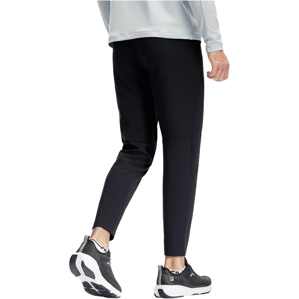 Fila Однотонные облегающие трикотажные спортивные брюки прямого кроя для мужчин, низ, черные A11M411608F-BK