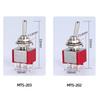 10pcs 3/6 Pin Mini Switches MTS-102 103 MTS-202 203 Toggle Switch ON-OFF-ON Micro Switch with Solder Terminal Waterproof Cap