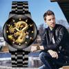 New Top Luxury Men's Quartz Watches Fashion Dragon Design Man's Wristwatches Best Gifts for Husband,Family,Friend