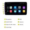 10.1"Android 1 DIN Autoradio Car Radio GPS for Universal Car Stereo Video Multimedia Player USB with Rotatable Screen Carplay