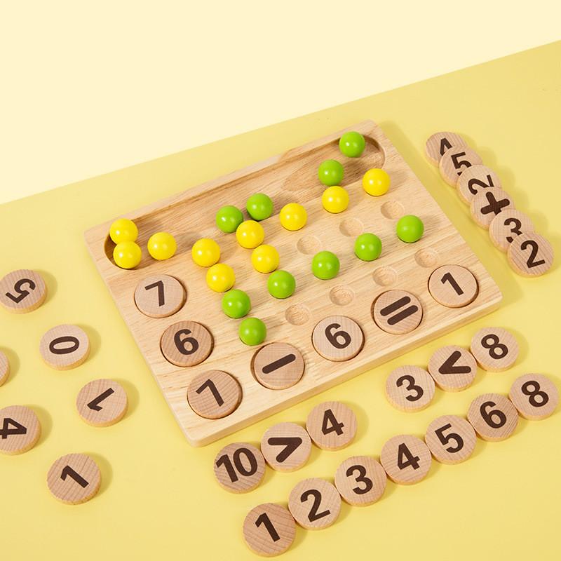 Число Математика Деревянный Расчет Познание Блок Настольная Игра Дети Головоломка Игрушка