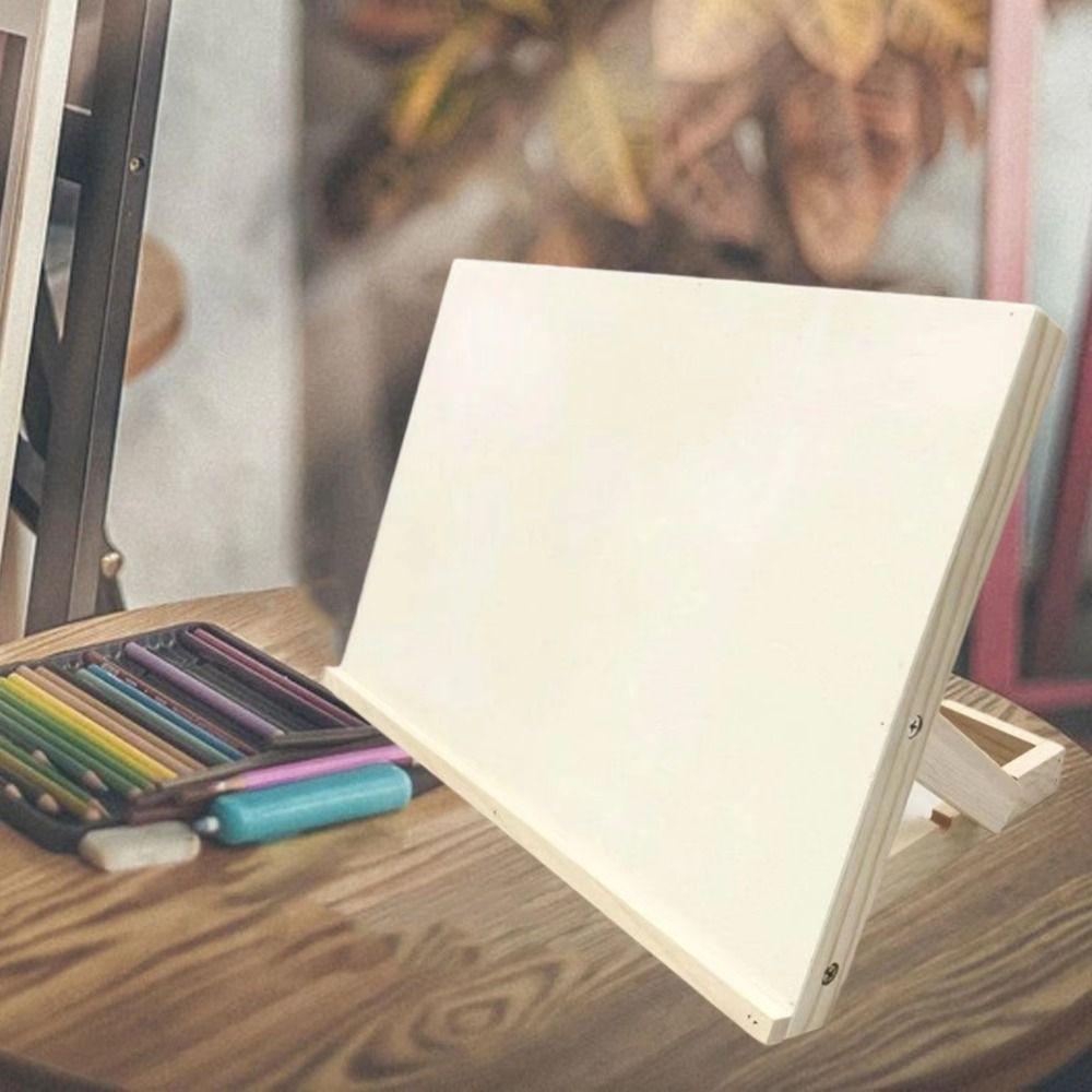 Adjustable Angle Wooden Table Easel Portable Painting Holder Tilted Drawing Board  Outdoor Painting