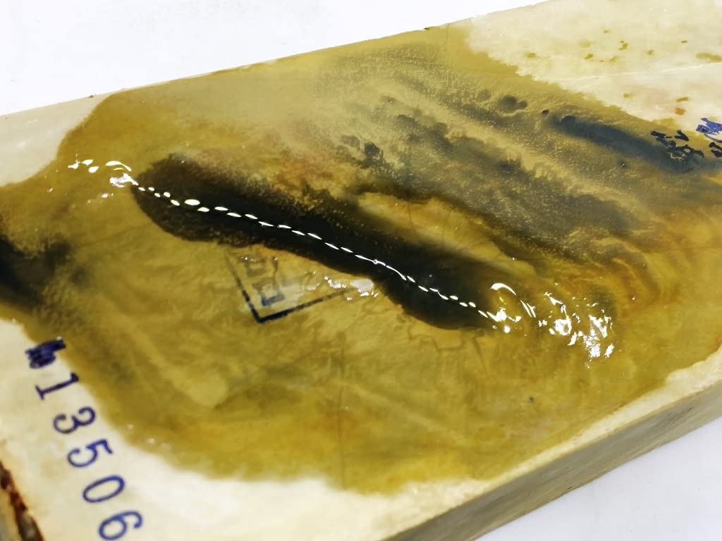 Натуральный точильный камень Шомотояма Ямаширо Мейтен Умегахата Средневековый бульон Накаяма яичного цвета длинный лучший Укё-ку Муконоти-чо 30 разрезов 8 дюймов # 06