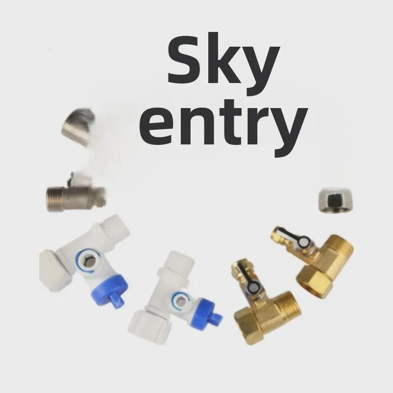 Трехходовой клапан для очистителя воды: Переходник для труб на 2/4 точки, 424 интегрированный, 434 шаровой кран с разъемным соединением