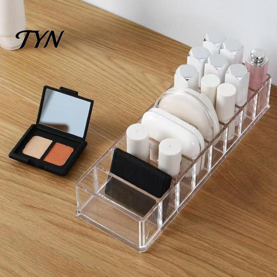 Clear Cosmetic Storage Box Acrylic Makeup Organizer, 8 Grids Cosmetics Eyebrow Pencil Organizer Case ,Transparent Container for Lipstick And Eyeshadow