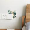Green Plant Blue Flower Switch Paste Home Background Beautification Decorative Wall Stickers Self-adhesive
