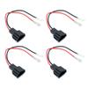 4Pack Speaker Cable Adaptor Plug Connectors Replacement Wire Harness Adapter Connector for Seat Exeo Leon Mk3