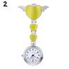Women Lady Cute Love Heart Quartz Clip-on  Nurse Pocket Watch