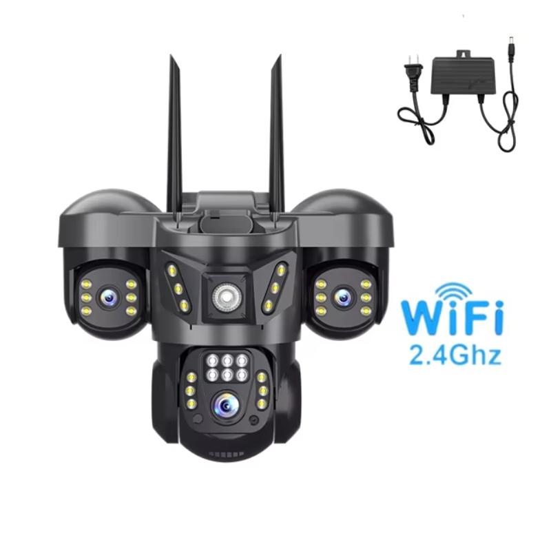 15-мегапиксельная Wi-Fi/4G камера с тремя объективами IP-камеры 8K HD ночное видение видеонаблюдение детектор движения 360 монитор защита умного дома CCTV