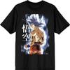 Dragonball Z Super Ultra Instinct Men's Black Graphic Crew Neck Tee