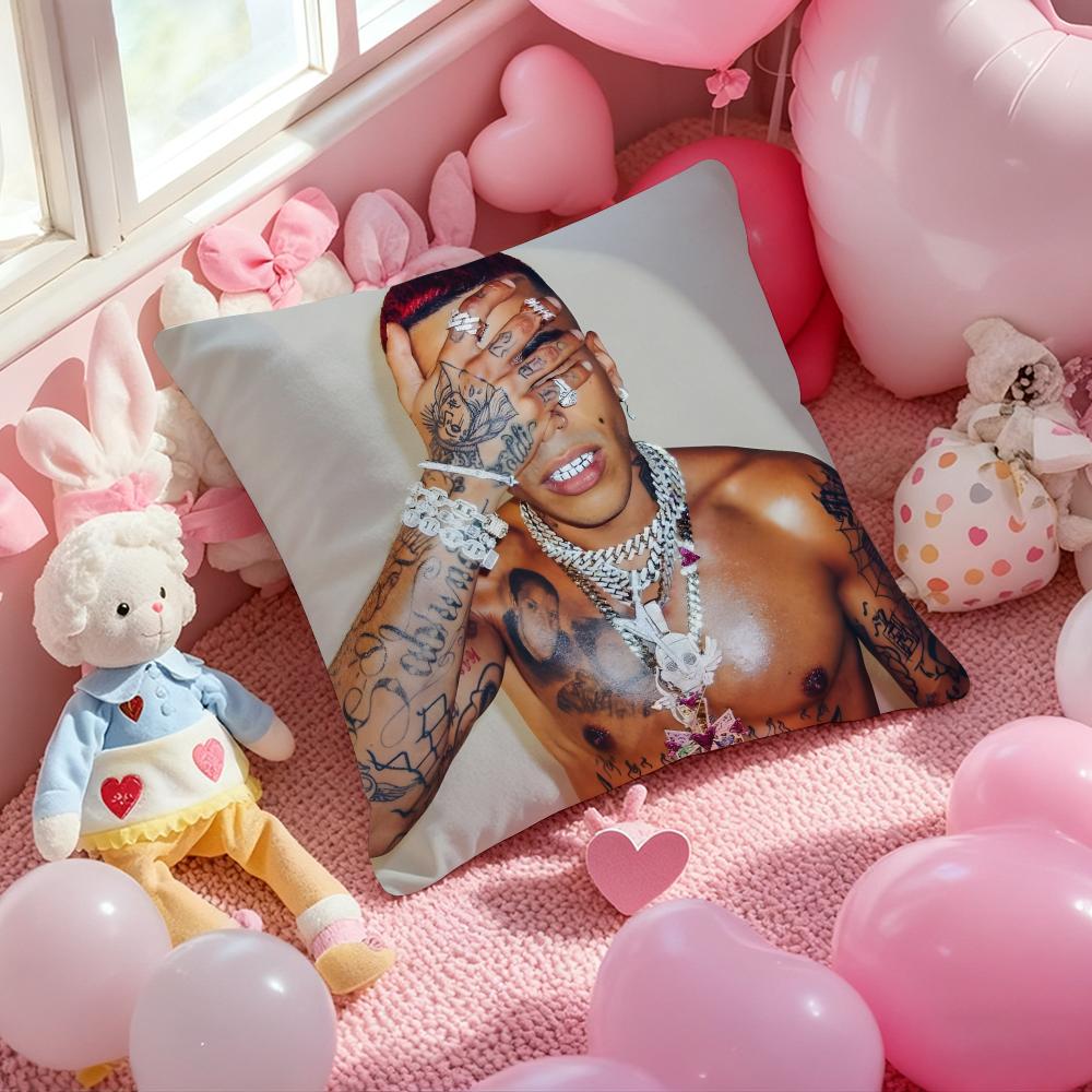 Rapper S-Sfera Ebbasta Singer cool Cushion Cover Pattern Printed Pillowcase for Living Room Sofa Cushion Cover & Bedroom Decor