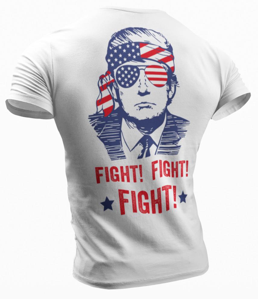 Футболка Trump Fight Футболка о стрельбе в ПА Сторонник президента Трампа Футболка для выборов 2024