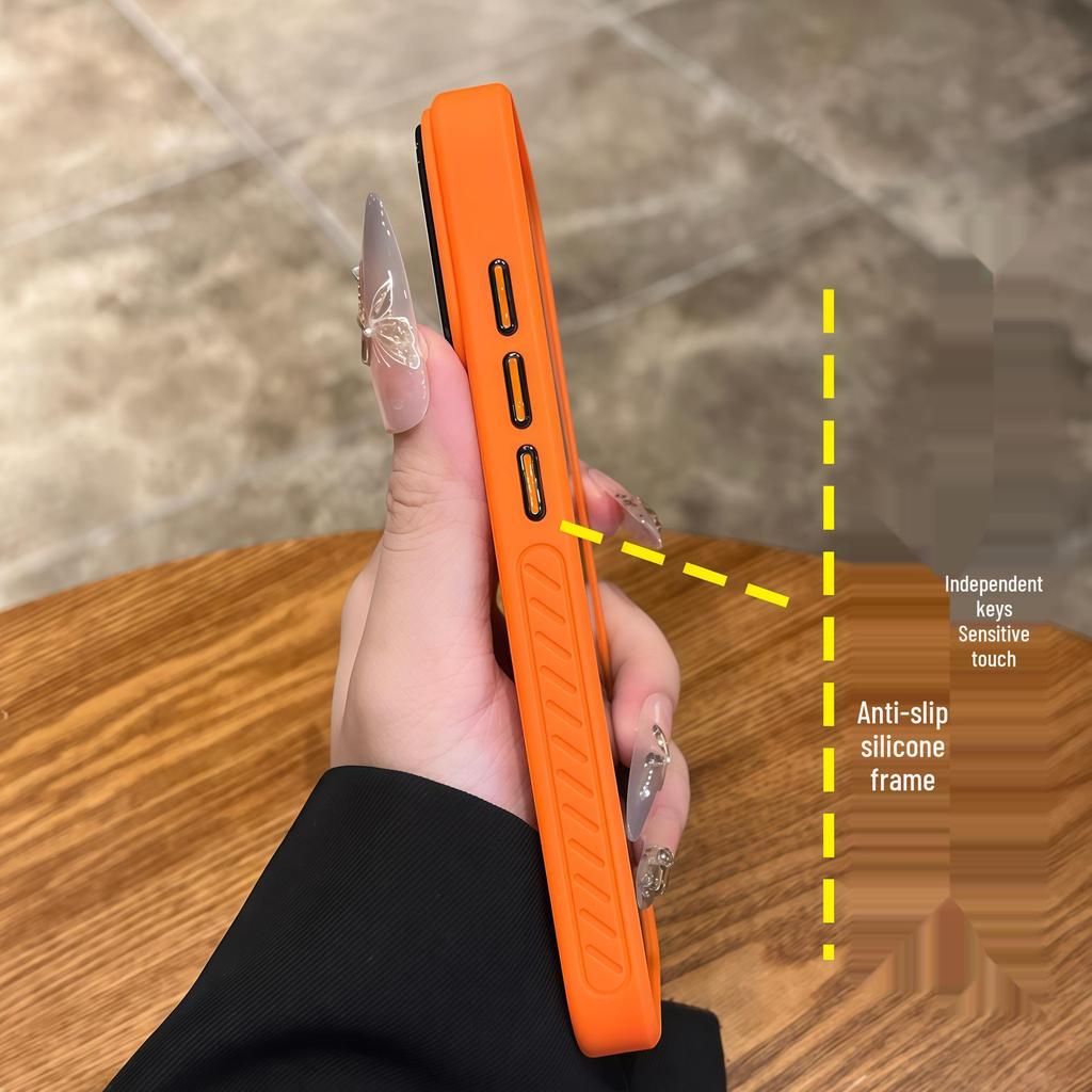 iPhone 17 Pro Max Магнитный защитный чехол с текстурой, приятной на ощупь, противоскользящий, матовый, противоударный