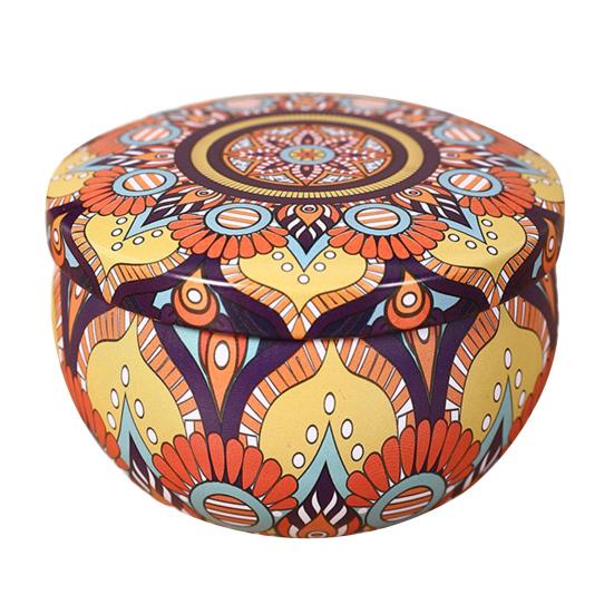 Yousheng Этнический Стиль Банка для Хранения Конфет Винтажная Жестяная Банка Многоцелевой Контейнер из Жести для Ювелирных Изделий Сахара Чайных Листьев Кухонная Канистра для Декора