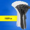 100Pcs Heavy Duty Self-locking Plastic Nylon Tie Wrap, Strong and Reliable Cable Ties