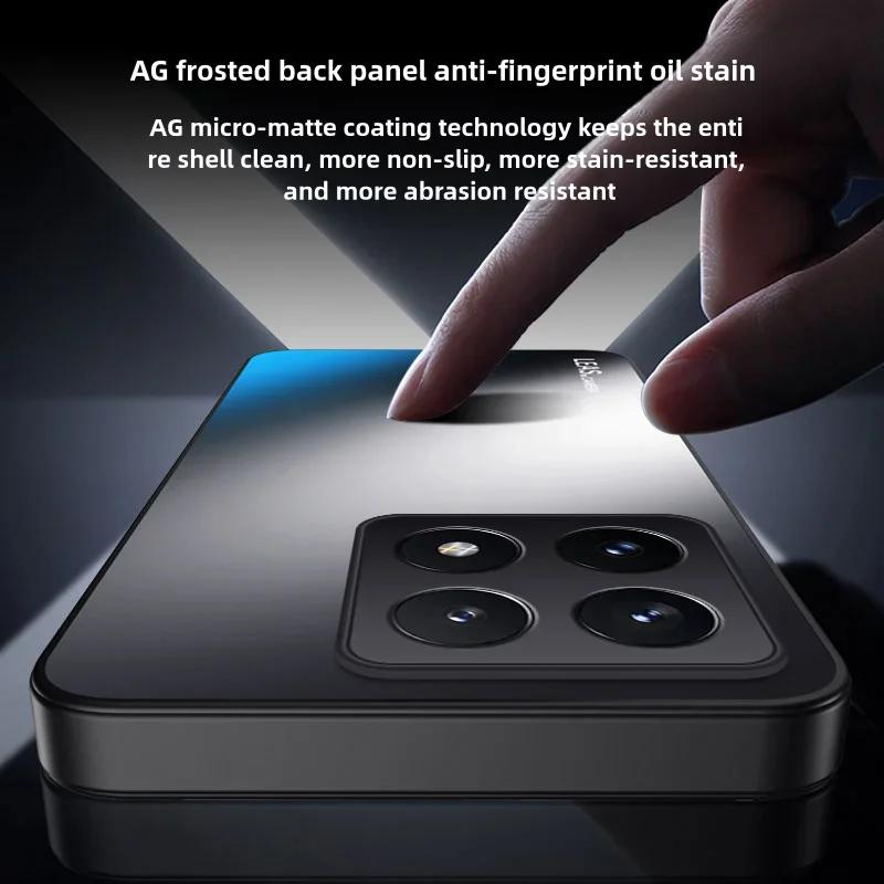 Матовый чехол AG для телефона Xiaomi 15T 14T Pro Mi15T Poco M7 Pro Матовая защитная крышка для камеры для Xiaomi 17 Pro Max 17Pro Coque