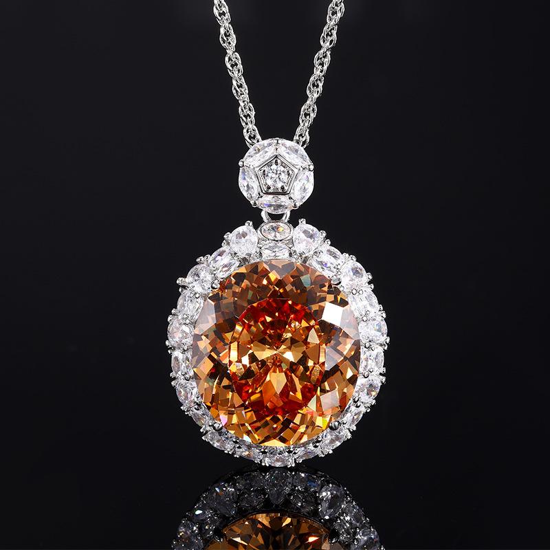 Ювелирные изделия Медное основание Позолоченное Имитация огранки «Птичье гнездо» Темперамент Ретро Легкая роскошь Подвеска 18 * 20