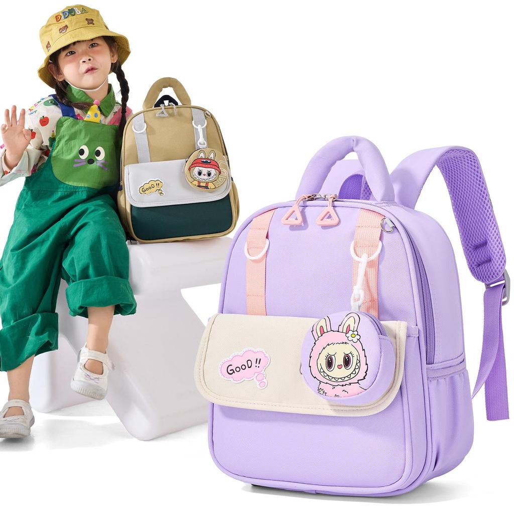 Cartoon Anime Backpack for Kindergarten Children Aged 3-6 Boys and Girls