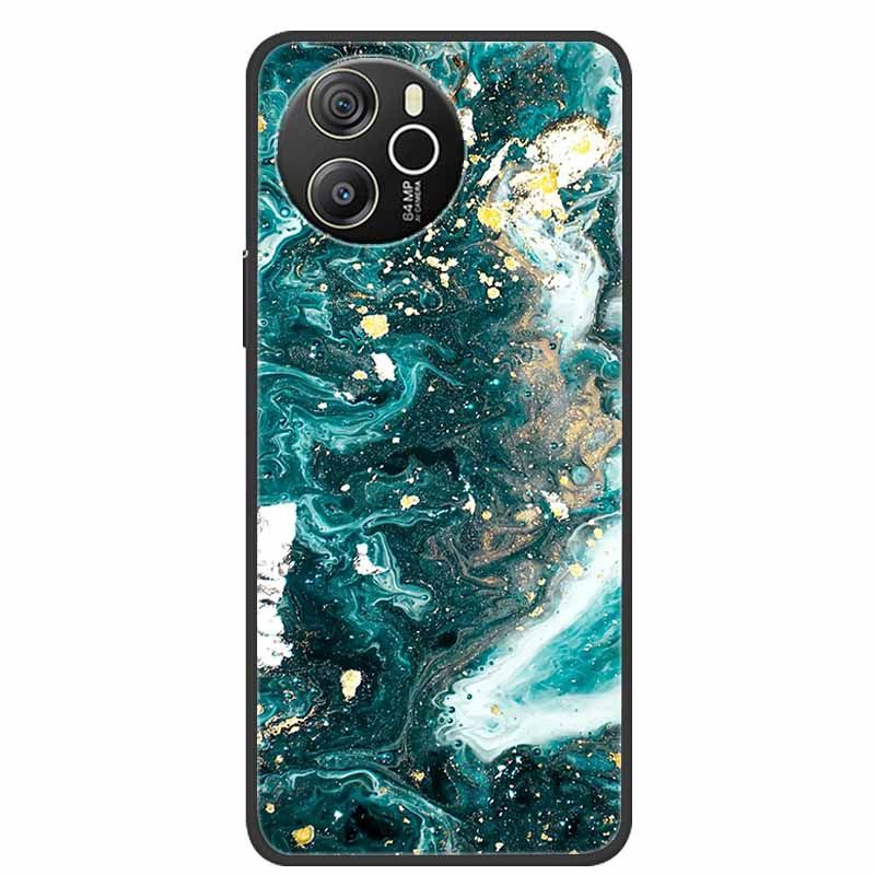 Чехол для Blackview Shark 8, мягкий силиконовый задний чехол из ТПУ для телефона Blackview Shark8, мраморная окраска, цветной бампер, новый чехол Capa