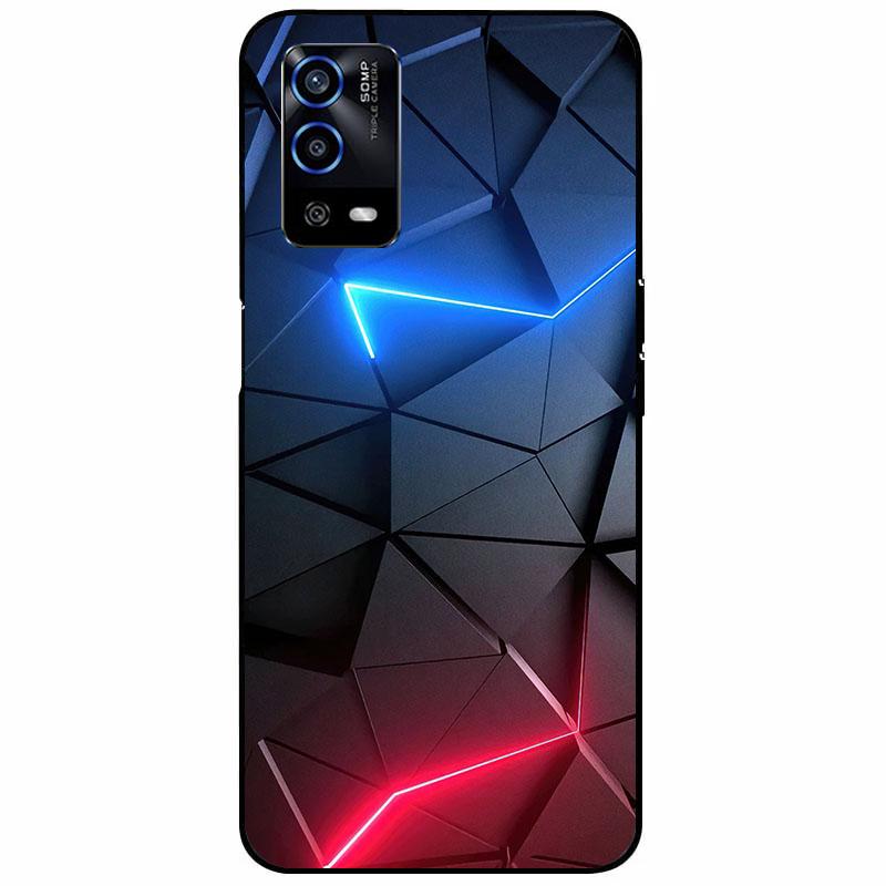 For Oppo A55 4G Case 6.51'' Soft Silicone Protective Marble Phone Cover for Oppo A55 Case TPU Funda For OPPOA55 A 55 CPH2325 Bag