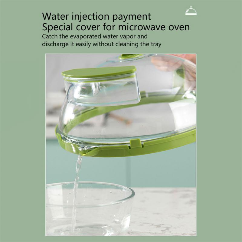 Крышка для микроволновой печи для еды, прозрачная крышка от брызг для микроволновой печи с пароваркой и ручкой, крышки для 10-дюймовых тарелок, кухонные гаджеты