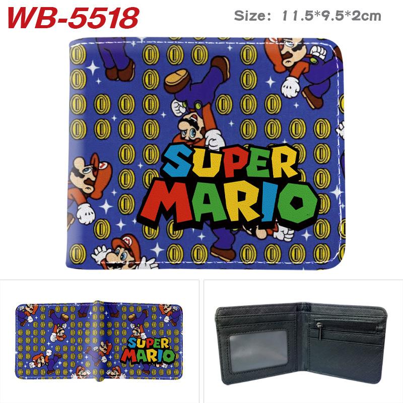 Superhero Anime Cartoon Bifold Wallet Full Color Print 2D Student Girls Boys Short Purse