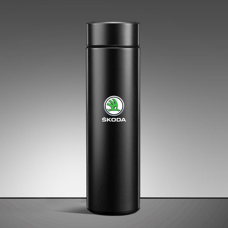 EMIW1 Car Insulated Cup Water Cup Coffee Tea Thermos Mug Interior For Skoda Octavia Superb Rapid Kodiaq Scala A5 A7 Yeti Kamiq Karoq