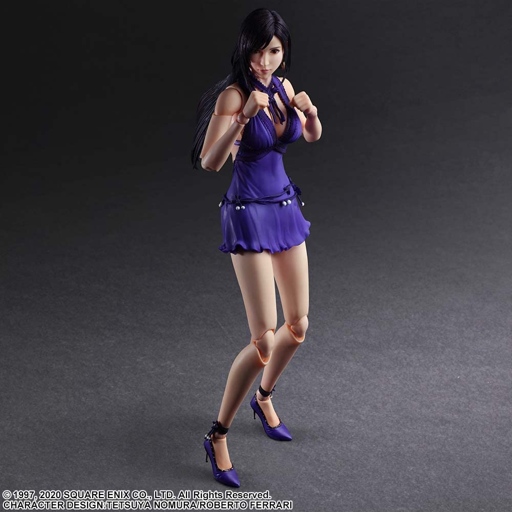 SQUARE ENIX Final Fantasy VII Remake PLAY ARTS Kai Tifa Lockhart Dress PVC Painted Movable Figure W67mm X D50mm X H250mm Ver.