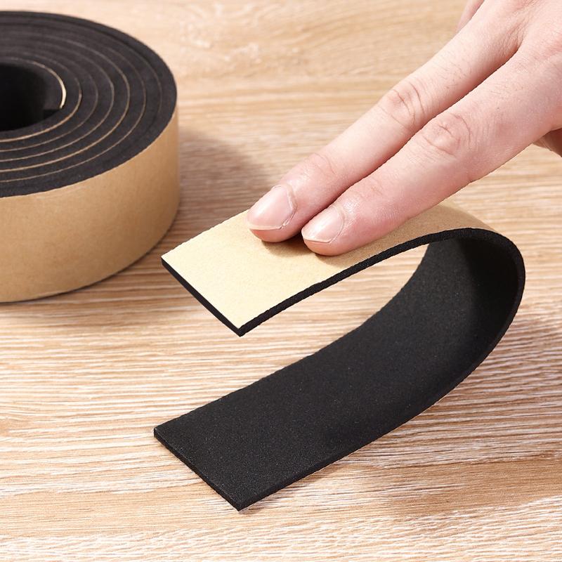 3x50*5000mm Non-slip EVA Foam Cabinet Foot Table Chair Leg Protective Pad Self-Adhesive Floor Mat Home Furniture Square Mute Pad