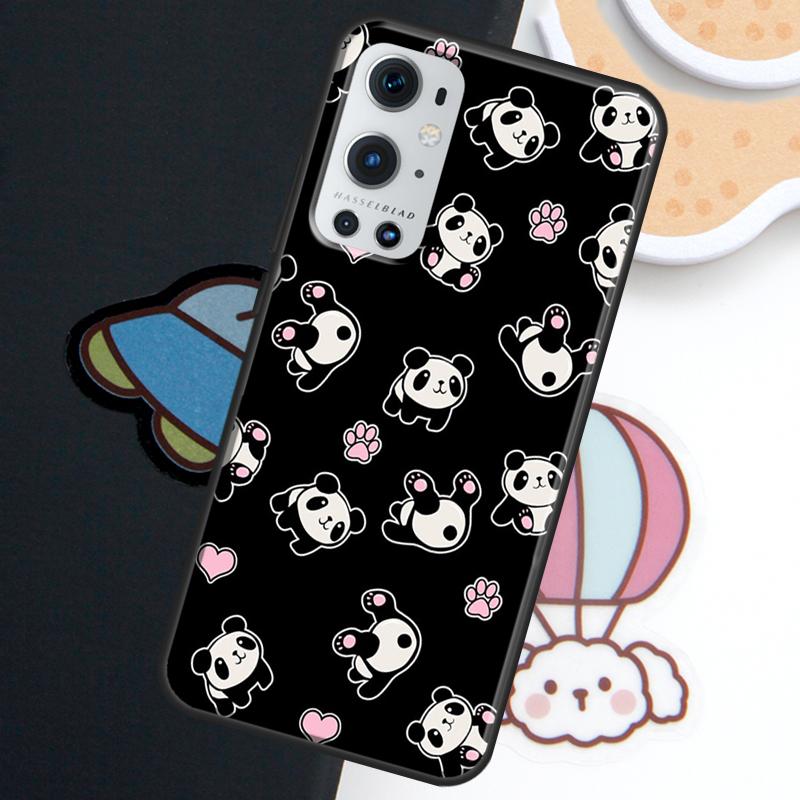 Cartoon Panda For Realme GT6 GT7 Pro 15 10 11 12 13 14 Pro Plus C71 C75 C65 C55 C63 C61 C53 C67 C35 Case