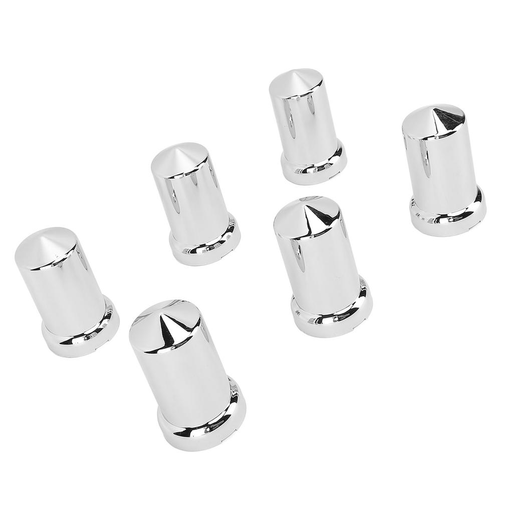 Lug Nut Covers ABS Chrome Corrosion Resistant Anti Rust 33mm Flanged Lug Nut Caps for Trucks Trailers and Vehicles