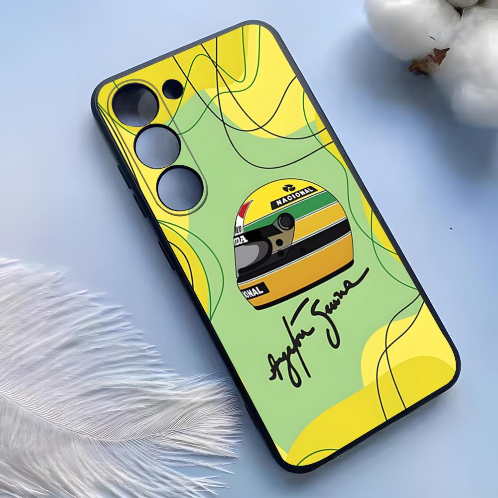 Чехол для телефона Ayrton Senna F1 для Samsung S25 Ultra S24 S23 S22 S21 S20 Plus Fe Galaxy A54 A53 A34 A25 Силиконовый чехол