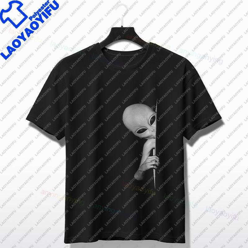 Vintage Ufo Aliens Graphic Print For Unisex Unisex Couple Fashion Tshirt Casual Summer Tee Perfect For Everyday Wear