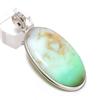 Natural Chrysoprase Gemstone 925 Sterling Silver Jewelry Pendant 2.36" g2N78
