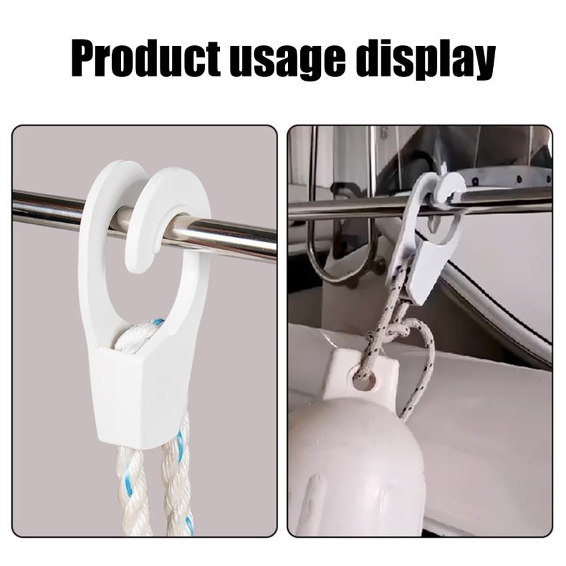 Boat Fenders Hanger, Single Handed Boat Fenders Hanger Boat Bumper Adjuster Quick Connect and Release Fenders Line Clip