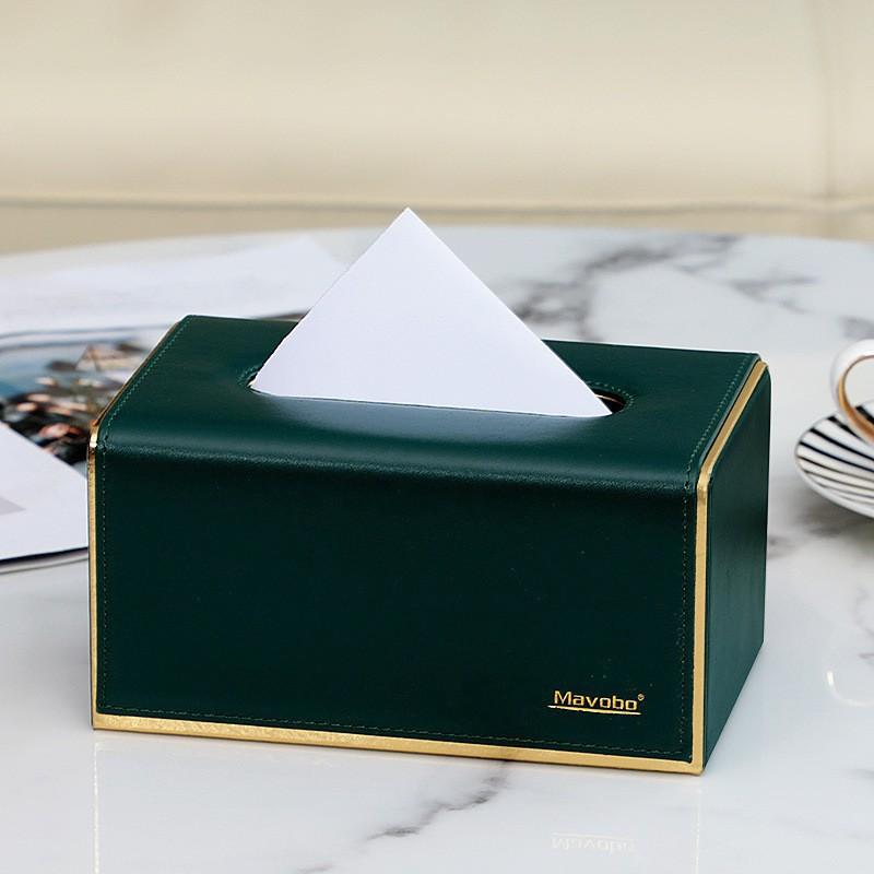 Держатель для коробки с салфетками, кожаный чехол для салфеток, переносной держатель для салфеток, прямоугольный настольный кожаный держатель для коробки с салфетками