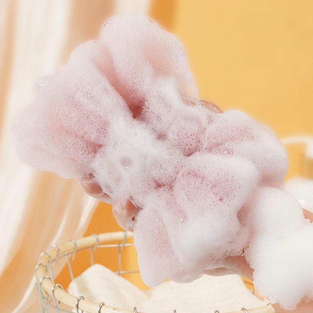 Reusable Stretchable Shower Balls 2in1 Dead Skin Remover Scrubbing Back Strap Household Use