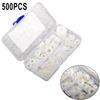 500 Piece Flat Washer Nylon Rubber Ring Restoration Gasket For Combo M2-M10 Set