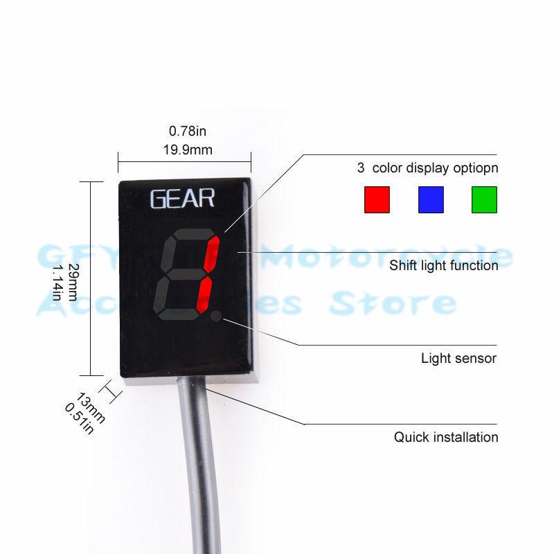 Motorcycle Gear Indicator for Honda CBR650 CBR650F CBR650R CBR 650F 650R 2014-2018 2019 Moto 1-6 Level Digital Meter Accessories