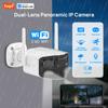 Tuya 4MP Dual Lens WiFi Camera Baby Monitor Color Night Vision Внутренняя и наружная мини PTZ IP-камера безопасности Камера видеонаблюдения