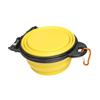 Collapsible Dog Bowl Portable Travel Pet Feeder Bowl Expandable Silicone Pet Food Water Bowl with Carabiners Clip for Walking Hiking Camping