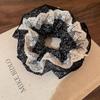 Double Layer Floral Lace Scrunchies Large Size Oversized Hair Ropes  Hair Accessory