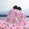 Розовые одеяла с кроликом на роликах, коралловое флисовое плюшевое осенне-зимнее супермягкое одеяло с милыми животными для постельных принадлежностей, офисное одеяло