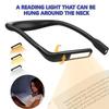 GH8 LED Neck Reading Lights Rechargeable Flexible Reading Lamp Bendable Adjustable Portable Hanging Book Light For Camping Lighting