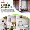 Acrylic Straw Display Stand Countertop Straw Rack Transparent Acrylic Straw Holder with Reusable Tumbler Organizer
