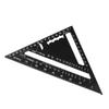 Треугольная линейка 7 дюймов Столярный угольник Алюминиевый 90 градусов 45 градусов Портативный Измерительный для деревообработки