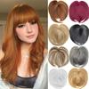 Hair Bangs Blunt-Bang Clip On Hair Extension False Fringe Women's Hairpieces Daily Use