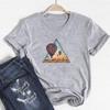 (Asian Size)Clothing Casual Hot Balloon Travel Trend 90s Short Sleeve Tee Top Fashion T Shirt Women Print Lady Female Graphic T-shirt