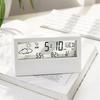 LCD Digital Alarm Clock Clear Display Simple Design Digital Thermometer Hygrometer for Home Bedroom