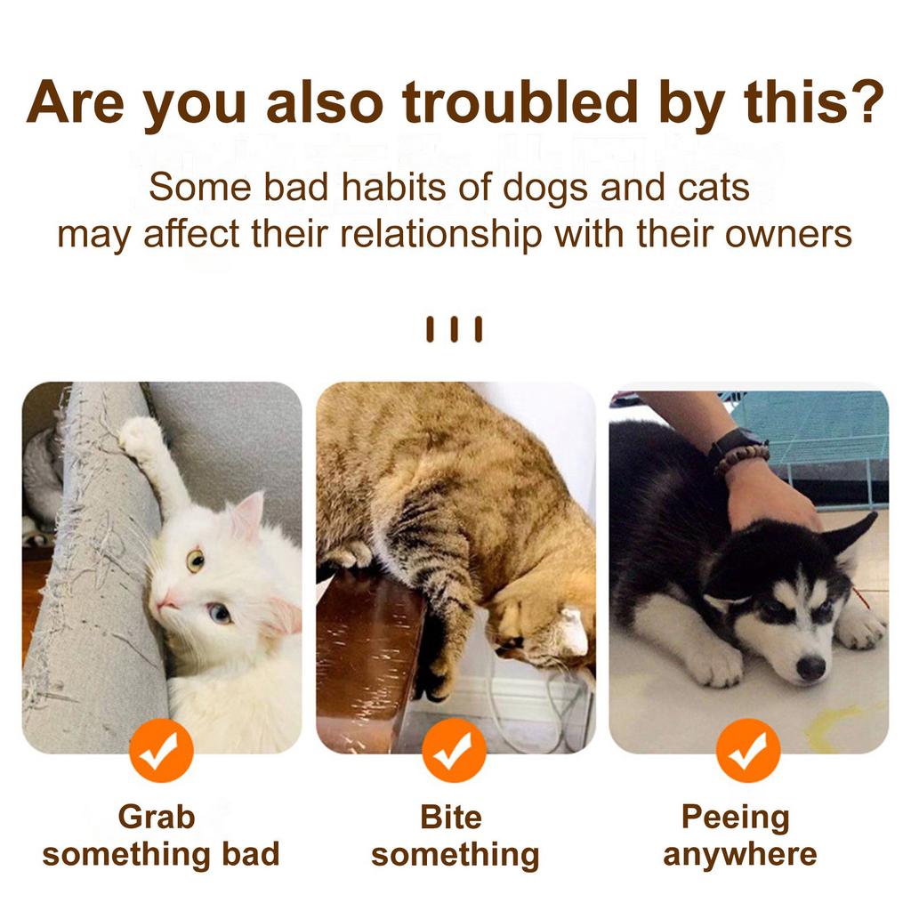 Does Not Contain, Protects Furniture, Cat Spray Orange To Prevent Cats From Scratching And Peeing On The Bed, Indoor And Outdoor Car 100ml